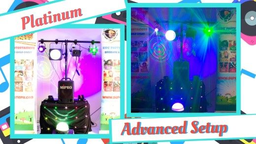 Platinum Disco Party Kids Birthday Party in Brisbane and Gold Coast Advanced Setup