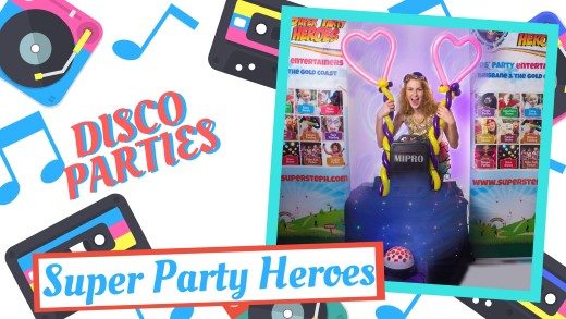 Platinum Disco Party Kids Birthday Party in Brisbane and Gold Coast Advanced Setup