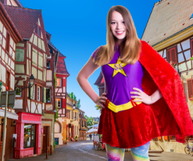 Supergirl Entertainer Superhero For Hire Kids Birthday Party Super Party Heroes Brisbane Gold Coast