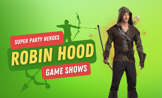 Robin Hood Themed Kids Parties Brisbane Gold Coast Super Party Heroes Super Steph Hire an Entertainer for Children Birthday Party