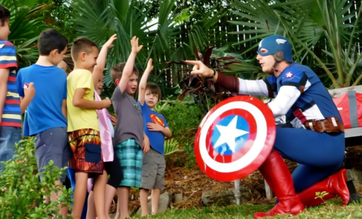 Captain America Party in Brisbane and Gold Coast